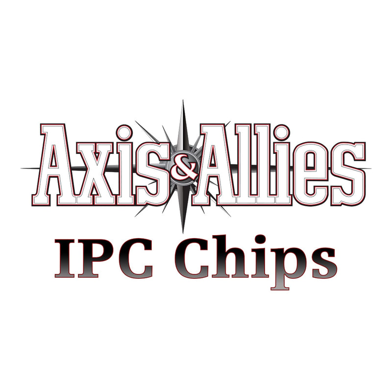 Renegade Games Studio: Axis & Allies: IPC Chips - 75 Weighted Chips, 1-5-10 Denominations, Plastic Storage Tray, Strategy Board Game Accessory Upgrade