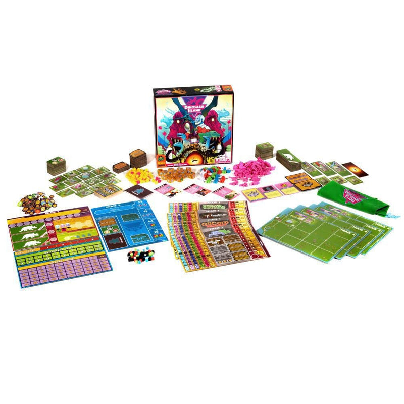 Dinosaur Island Board Game - Create Your Own Dino Park! Worker Placement Strategy Game, Fun Family Game for Kids and Adult, Ages 8+, 1-4 Players, 60-120 Minute Playtime, Made by Pandasaurus Games