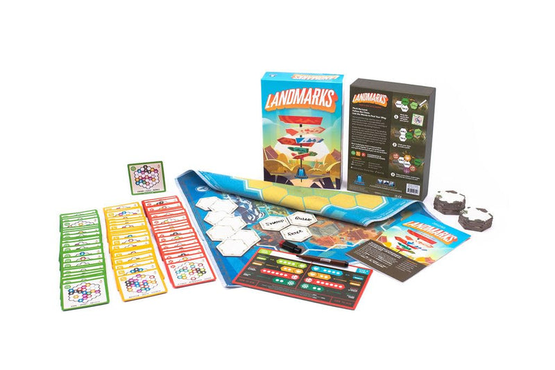 Landmarks | Cooperative Board Game for Adults and Kids | Fun Game for Family Game Night | Word Association Party Game | Ages 10 and up | 2-10 Players | Average Playtime 20 Minutes | By Floodgate Games