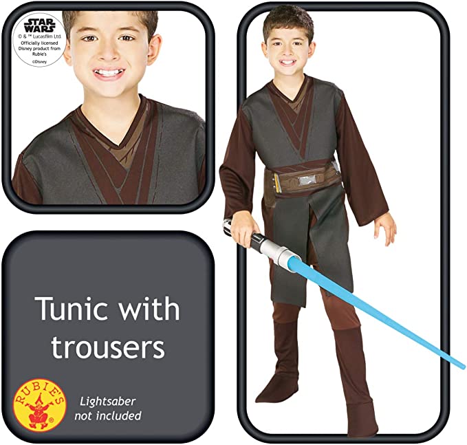 Anakin Skywalker Childs Costume Star Wars Prequels Clone Wars 2 rub-882012M MAD Fancy Dress