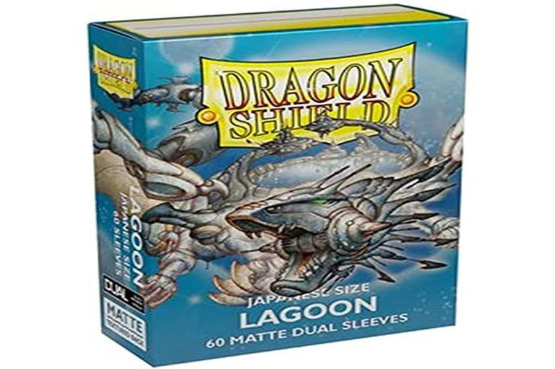 Arcane Tinman Dragon Shield Dual Matte Japanese Sleeves (60-Pack) - Orchid, Eucalyptus, Lagoon, Lightning, or Snow (Lagoon)