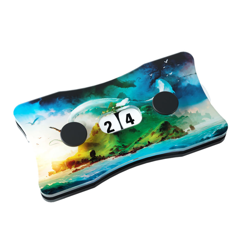 Gamegenic Life Counters Double Dials Island Design | Count Life or Victory Points | Use with Tabletop Games, Collectible Card Games and Living Card Games | Premium Acrylic | Made by Gamegenic