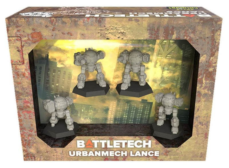 BattleTech UrbanMech Lance Force Pack - Miniatures Wargame for 2+ Players, Ages 14+, 1.5 Hour+ Play Time - Classic Mech Warfare Collection by Catalyst Game Labs, Grey