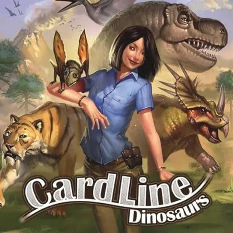 Monolith Board Games | Cardline Dinosaurs | Card Game | Ages 7+ | 2-8 Players | 15 Minutes Playing Time