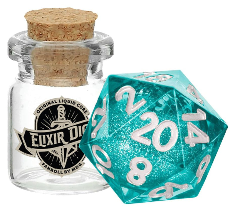 MDG Individual D20 Elixir Liquid Core Dice, Mana Extract