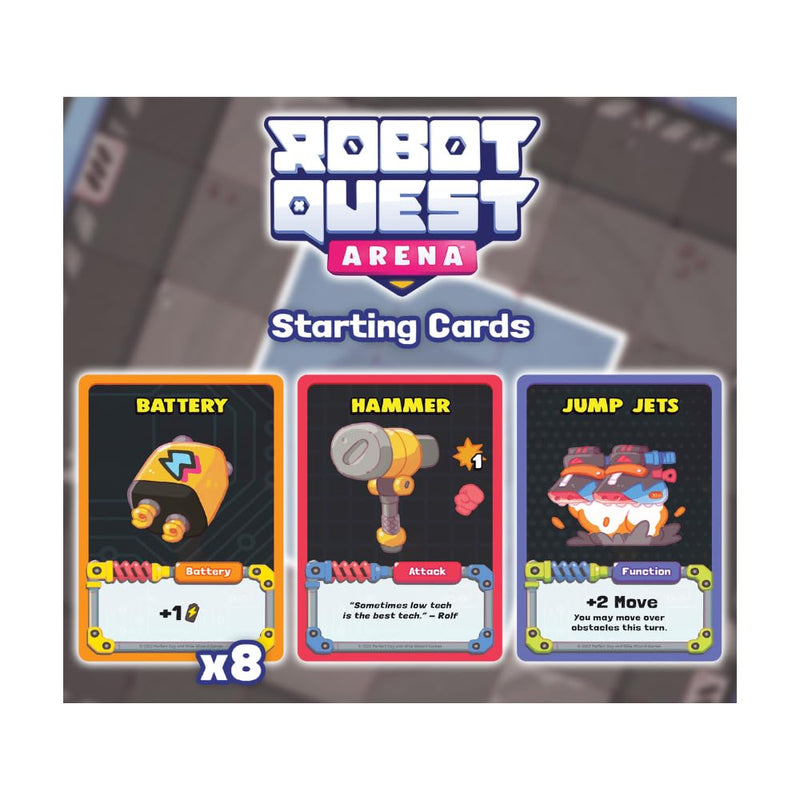 Wise Wizard Games: Robot Quest Arena Deckbuilding Board Game