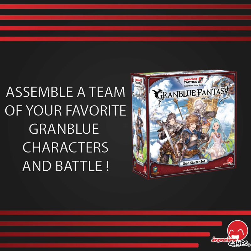 Japanime Tactics: Granblue Fantasy Gran Starter Set | from The Creator of Dragon Fire | Strategize and Battle | 2-4 Players Ages 14+