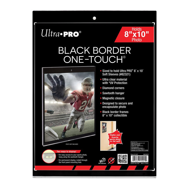 Ultra Pro 8" Black Border UV One-Touch Magnetic Holder