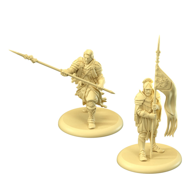 CMON A Song of Ice and Fire Tabletop Miniatures Game Highgarden Pikemen Unit Box - Loyal Footmen of House Tyrell, Strategy Game for Adults, Ages 14+, 2+ Players, 45-60 Minute Playtime, Made by CMON