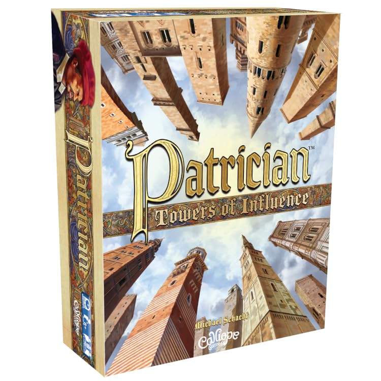 Patrician Towers of Influence, Battle of The Master Builders in Medieval Italy, Board Game for 2-5 Players Ages 8+