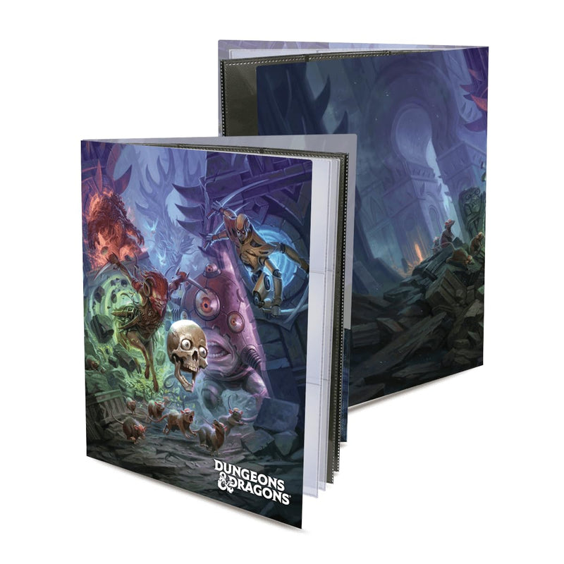 Ultra PRO - D&D Character Folio: Planescape Adventures In the Multiverse, Morte’s Planar Parade, Store Sheets & Spell Cards, Organize Adventure, Two 9-Pocket Pages for Cards, 10 Single Pocket Pages