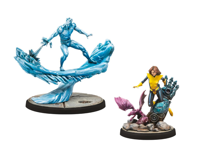 Marvel: Crisis Protocol Iceman & Shadowcat Character Pack - X-Men Miniatures with New Team Tactics! Tabletop Superhero Game, Ages 14+, 2 Players, 90 Minute Playtime, Made by Atomic Mass Games