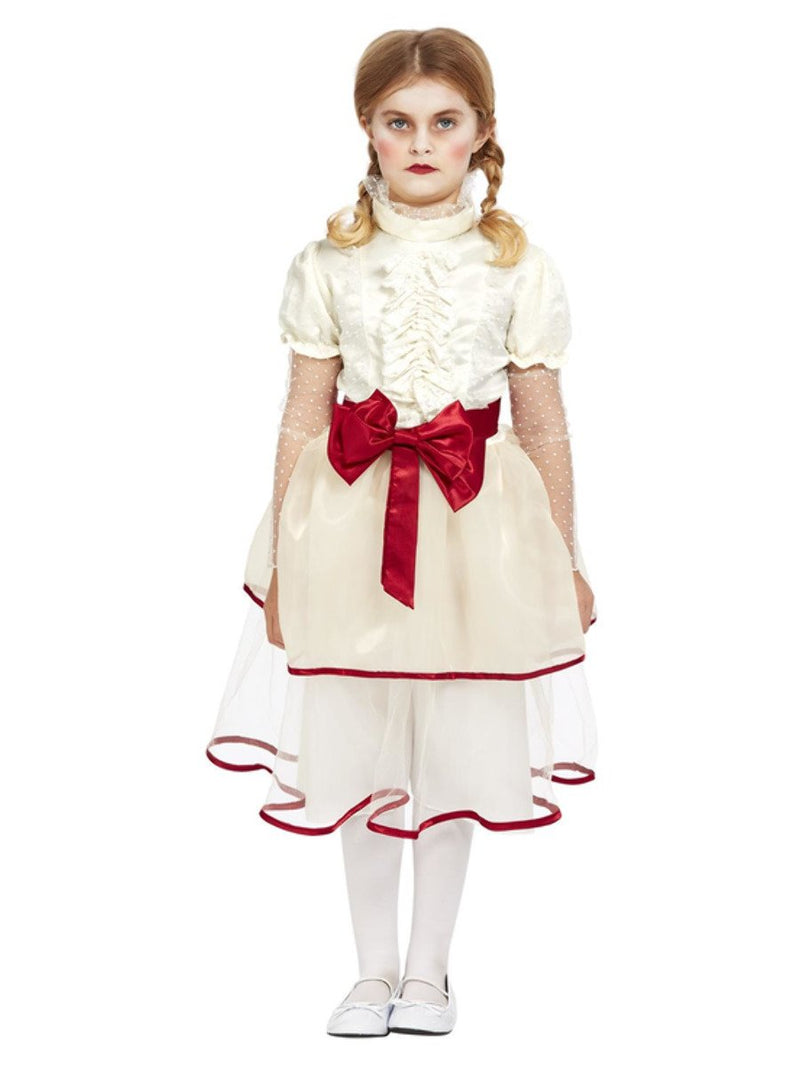 Porcelain Doll Costume Cream Kids Annabelle Dress