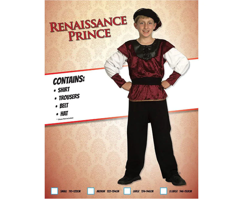 Renaissance Prince Boys Costume