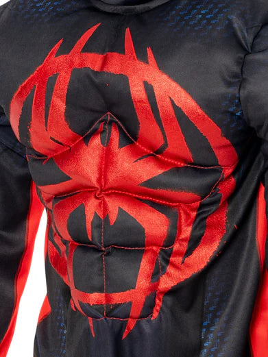 Spider-Man Miles Morales Kids Muscle Costume Into the Spiderverse