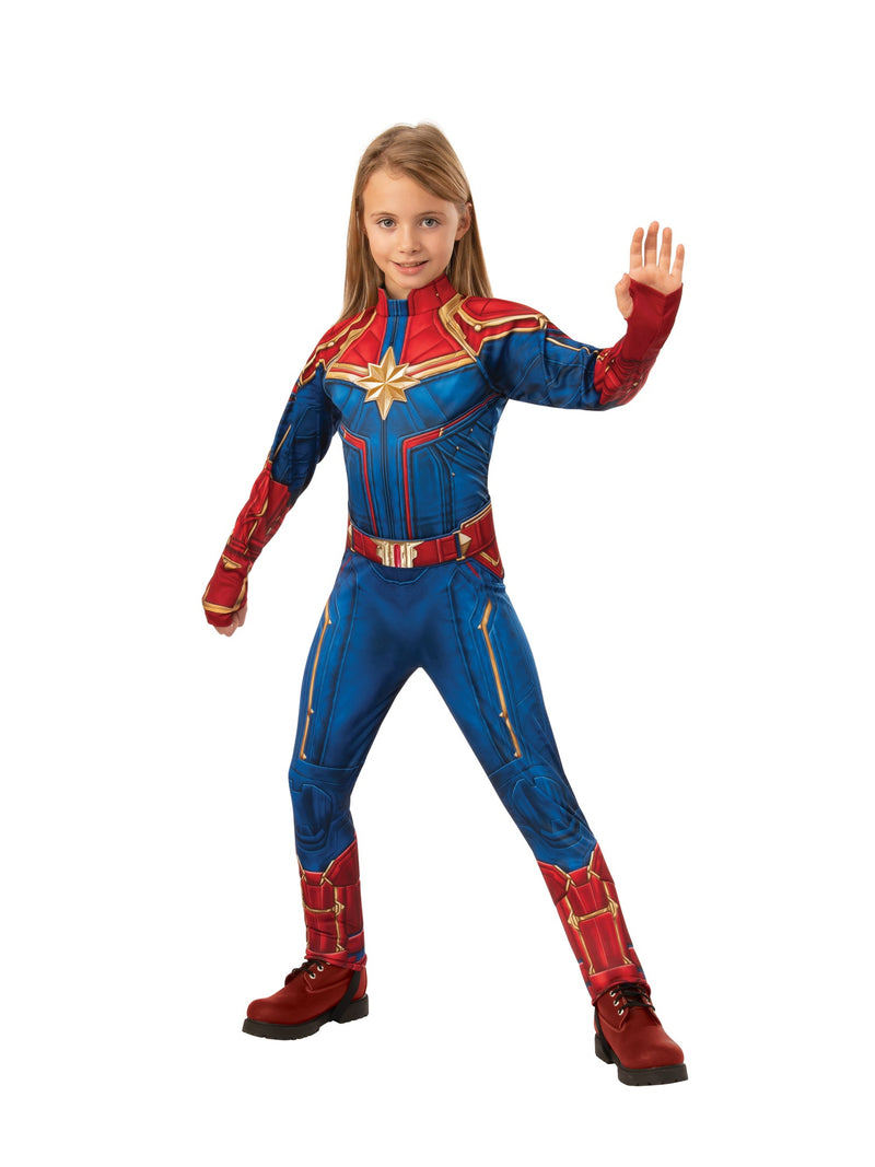 Captain Marvel Costume Childrens Hero Suit
