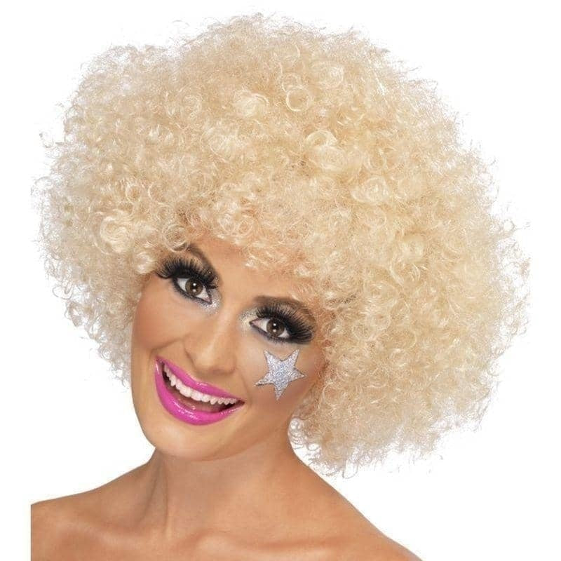 70s Funky Afro Wig Adult Blonde 120gm_1