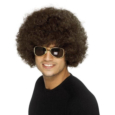 70s Funky Afro Wig Adult Brown_1 sm-42016