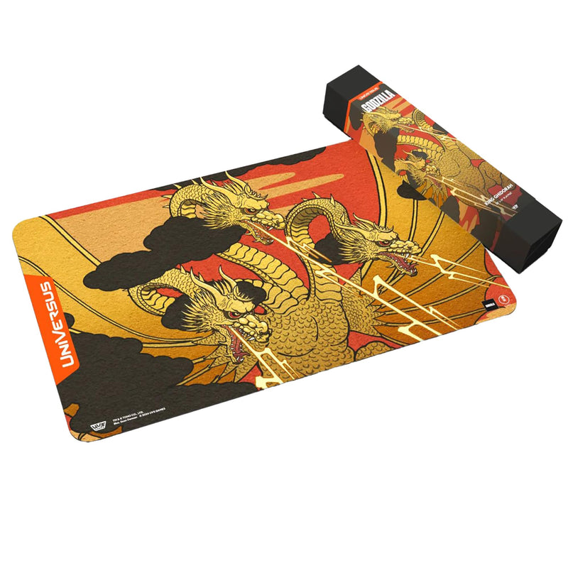 UniVersus Godzilla Challenger Series - King Ghidorah Playmat - 24 x 14 Neoprene Mat, Tabletop Card Game Accessory, UVS Games, Officially Licensed