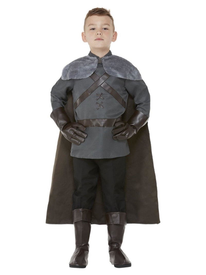 Medieval Lord Boys Costume Grey Jon Snow