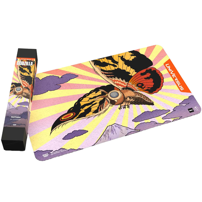 UniVersus Godzilla Challenger Series - Mothra Playmat - 24 x 14 Neoprene Mat, Tabletop Card Game Accessory, UVS Games, Officially Licensed