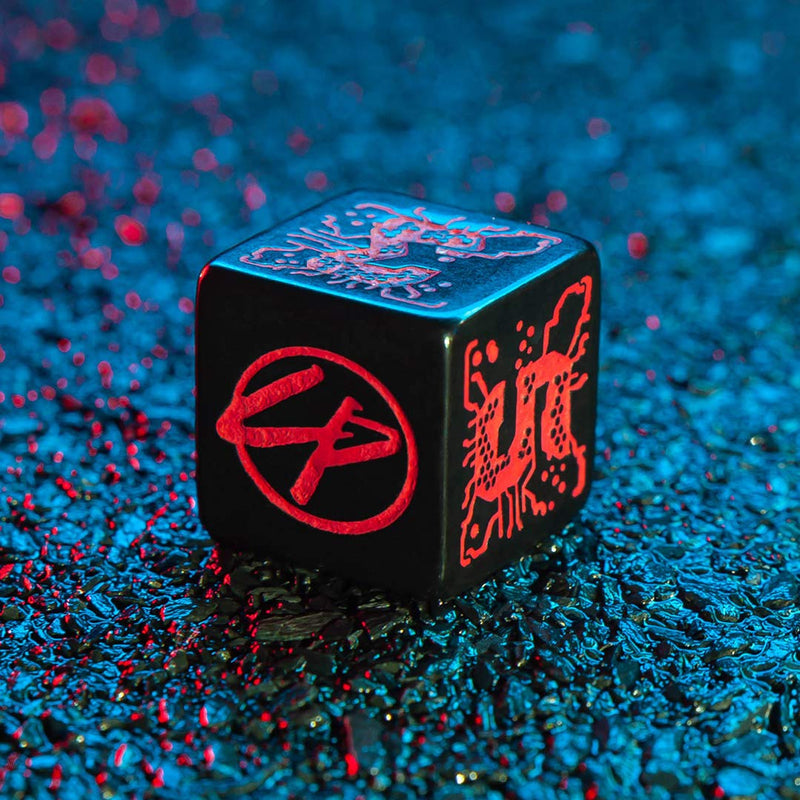 Q-Workshop Cyberpunk Red Essential Dice Set Black