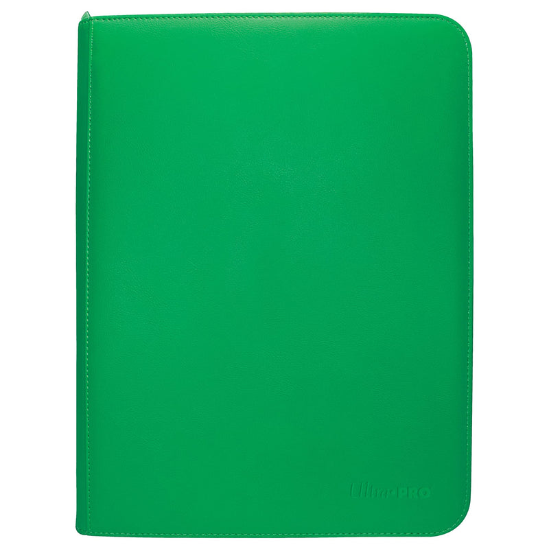 Ultra PRO - Vivid 9-Pocket Zippered PRO-Binder: (Green) - Protect Up to 360 Collectible Trading Cards, Sports Cards or Valuable Gaming Cards, Ultimate card Protection