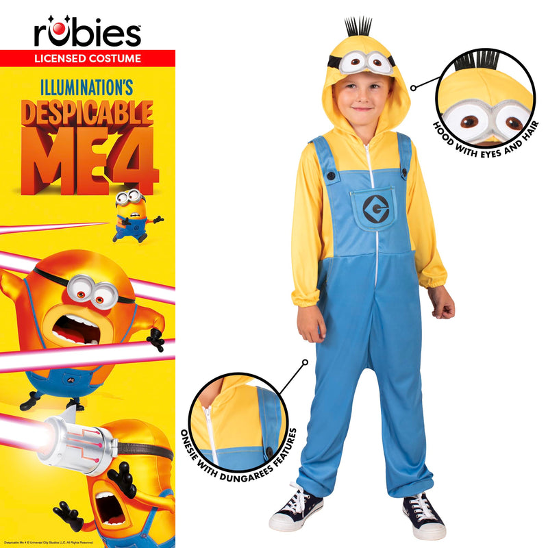 Minion Tim Child Onesie Kids Despicable Me 4 Costume
