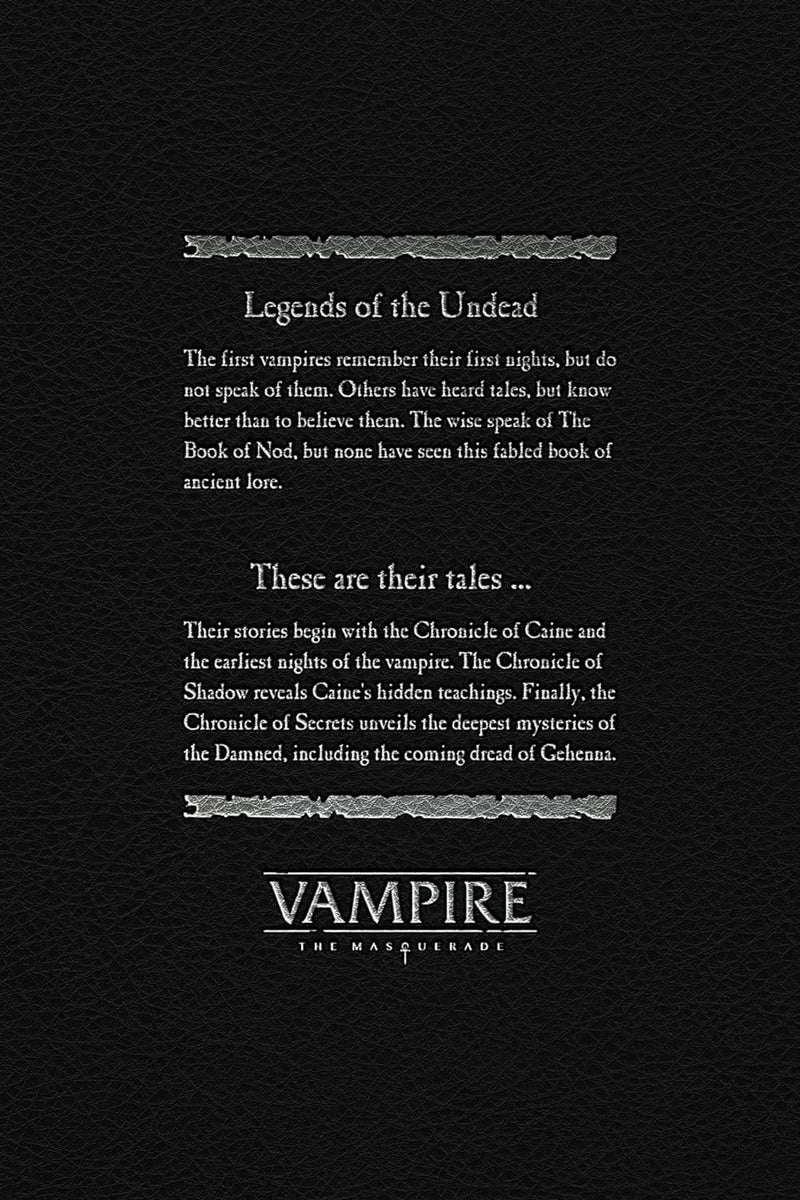 Renegade Game Studios Vampire: The Masquerade 5th Edition Roleplaying Game The Book of Nod, Collection of Mythic Texts