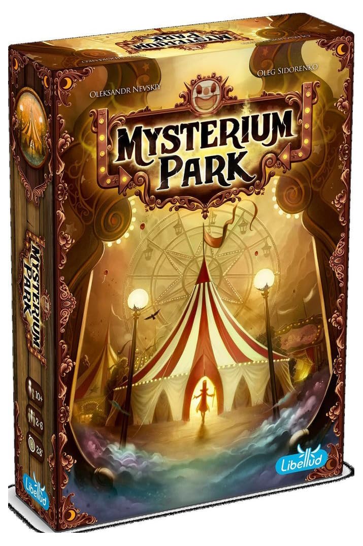 Mysterium Park Board Game - Enigmatic Cooperative Mystery Game with Ghostly Intrigue, Fun for Family Game Night, Ages 10+, 2-7 Players, 30 Minute Playtime, Made by Libellud