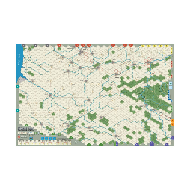 GMT France 40 - Mounted Map Board