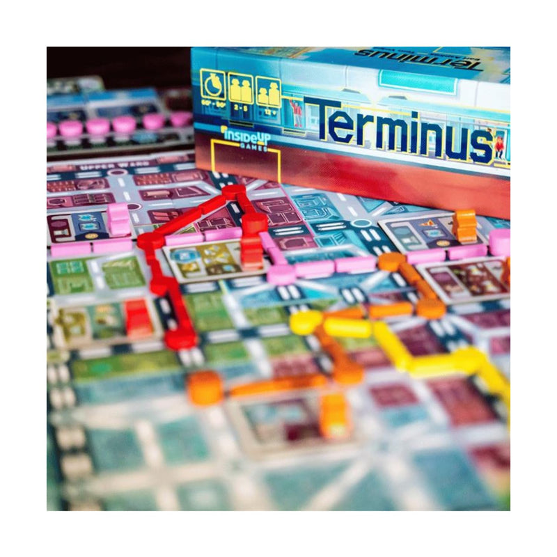 Inside Up Games: Terminus - City Subway Line Building Board Game, Resource Management, Marketplace Economy, Rondel Action Loop, Ages 14, 1-5 Players