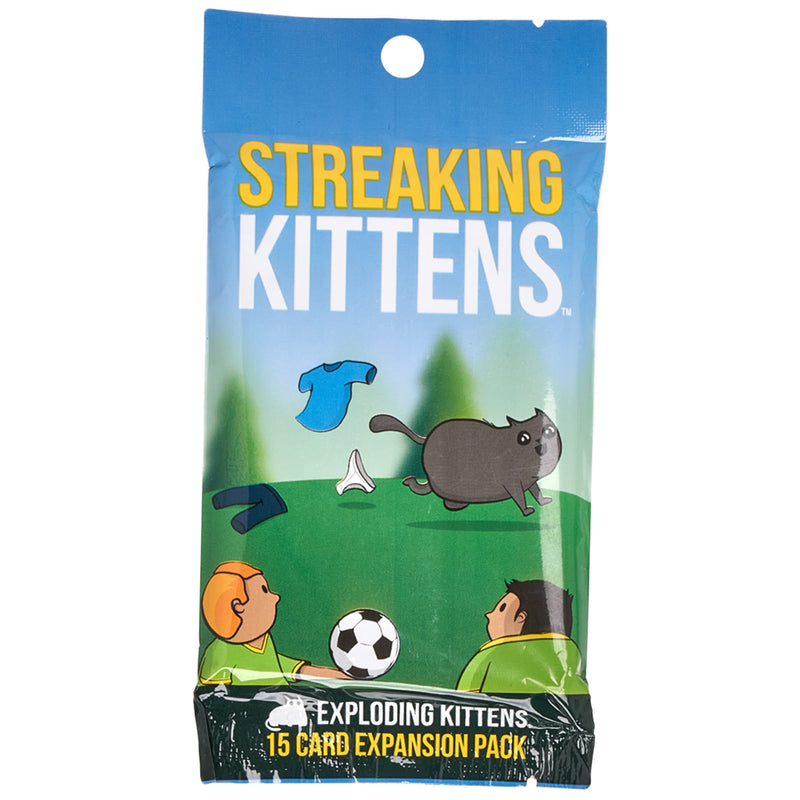 Streaking Kittens Expansion Pack by Exploding Kittens - 2-5 Players - Ages 7+ - 15 Minutes to Play - Exploding Kittens Original Game Required - Party Game, Family Game Night, Kid and Adult Card Game