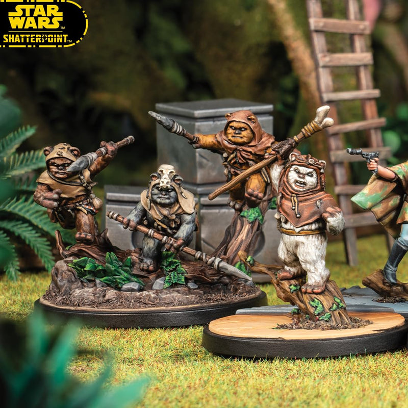 Atomic Mass Games Star Wars Shatterpoint Ee Chee Maa! Squad Pack - Tabletop Miniatures Game, Strategy Game for Kids and Adults, Ages 14+, 2 Players, 90 Minute Playtime, Made