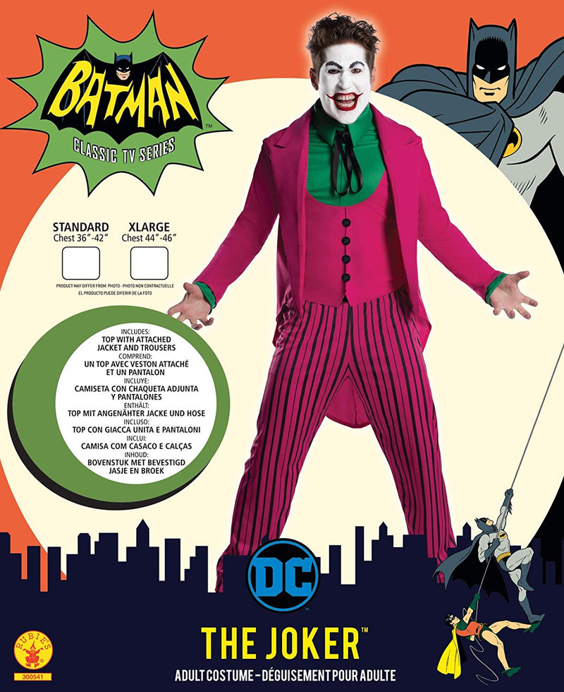 Joker Costume Pink Suit Batman Classic TV 1966