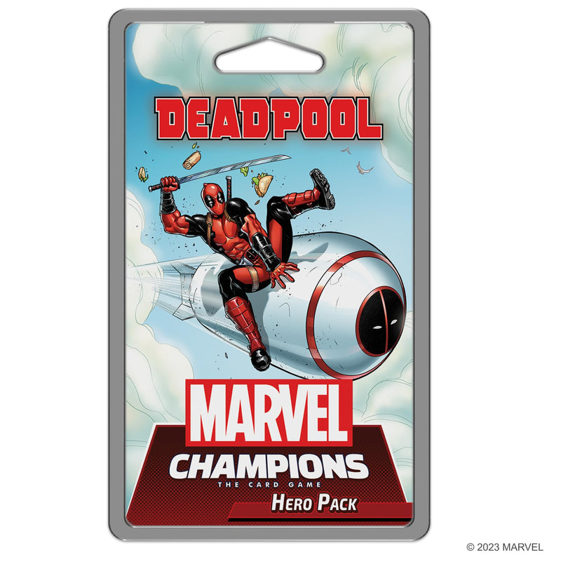 Marvel Champions The Card Game Deadpool EXPANDED HERO PACK - Superhero Strategy Game, Cooperative Game for Kids and Adults, Ages 14+, 1-4 Players, 45-90 Minute Playtime, Made by Fantasy Flight Games