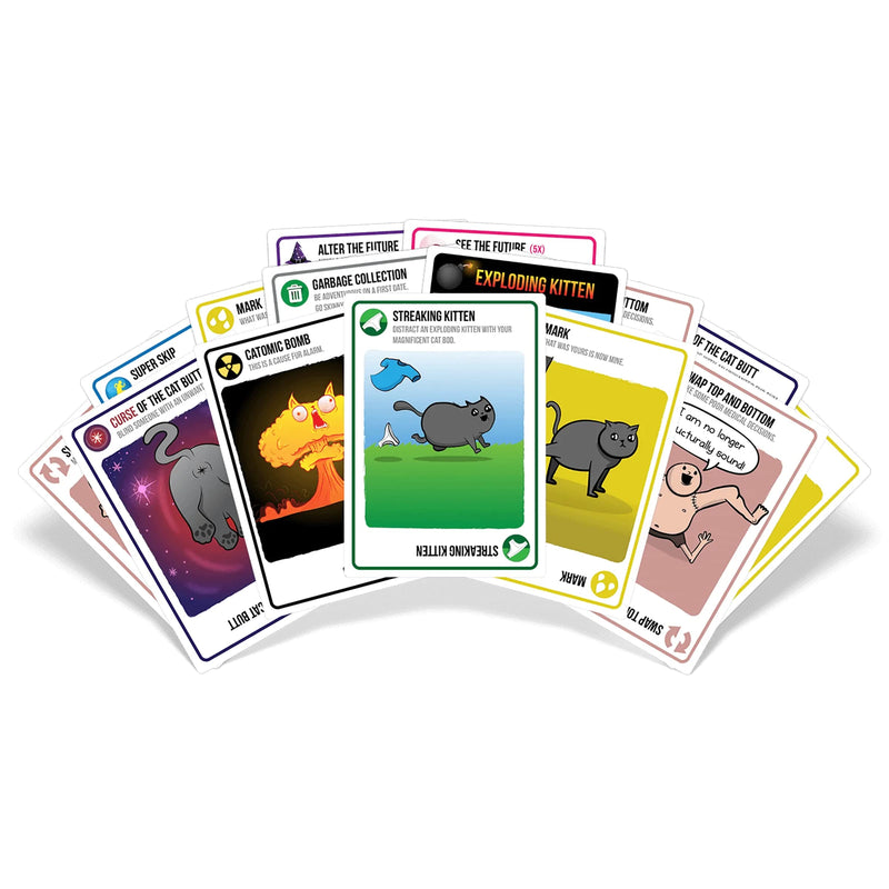 Streaking Kittens Expansion Pack by Exploding Kittens - 2-5 Players - Ages 7+ - 15 Minutes to Play - Exploding Kittens Original Game Required - Party Game, Family Game Night, Kid and Adult Card Game