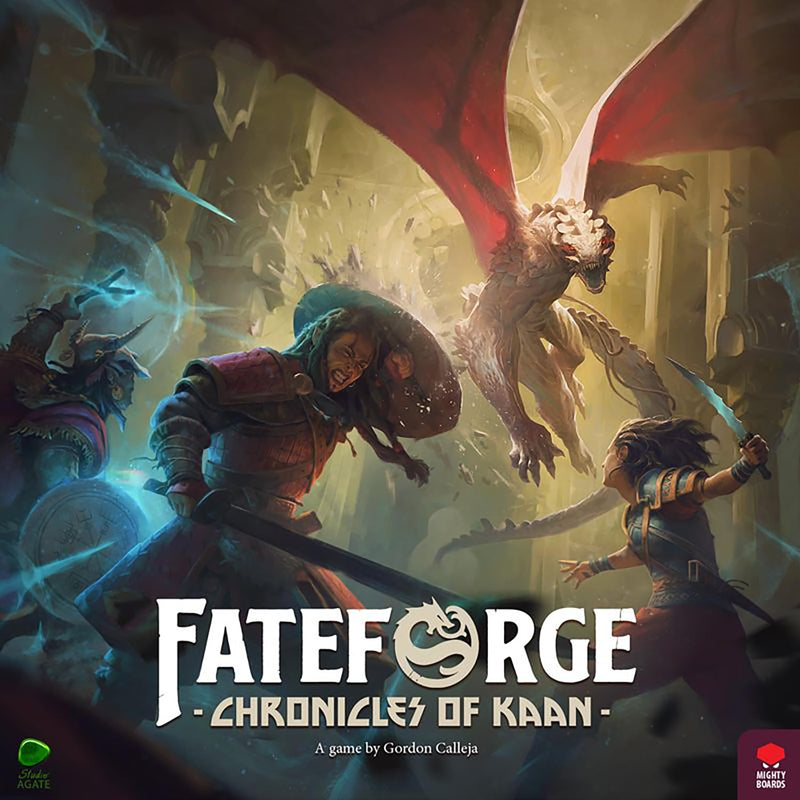 Mighty Boards: Fateforge Chronicles of Kaan - Strategy Board Game, App Story-Driven Co-Op Action Adventure, Fast-Paced Combat, Age 14+, 1-4 Players