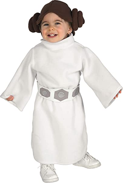 Princess Leia Toddler Romper Star Wars White Fleece