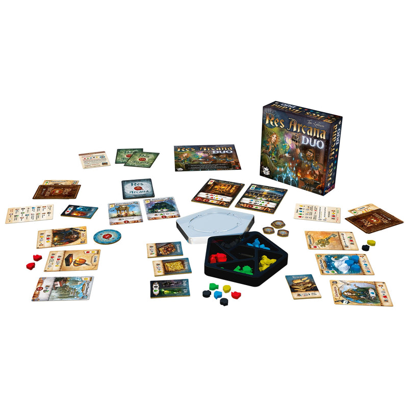 Res Arcana Duo Board Game - Strategic Two-Player Duel! Expandable Game System, Fantasy Adventure Game for Kids & Adults, Ages 14+, 2 Players, 20 Min Playtime, Made by Sand Castle Games