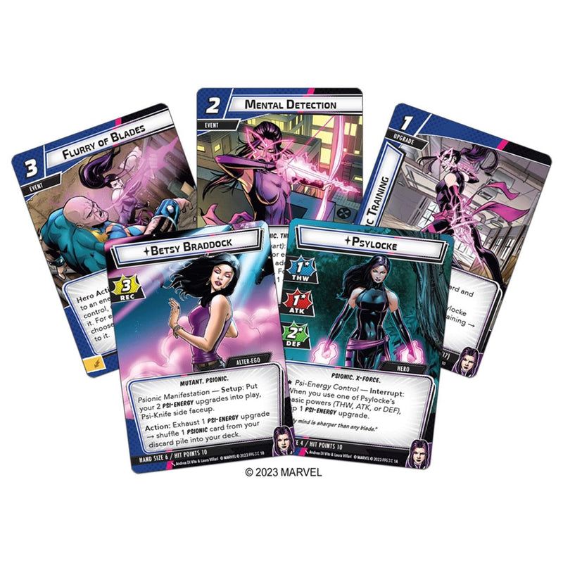 Marvel Champions The Card Game Psylocke HERO PACK - Superhero Strategy Game, Cooperative Game for Kids and Adults, Ages 14+, 1-4 Players, 45-90 Minute Playtime, Made by Fantasy Flight Games