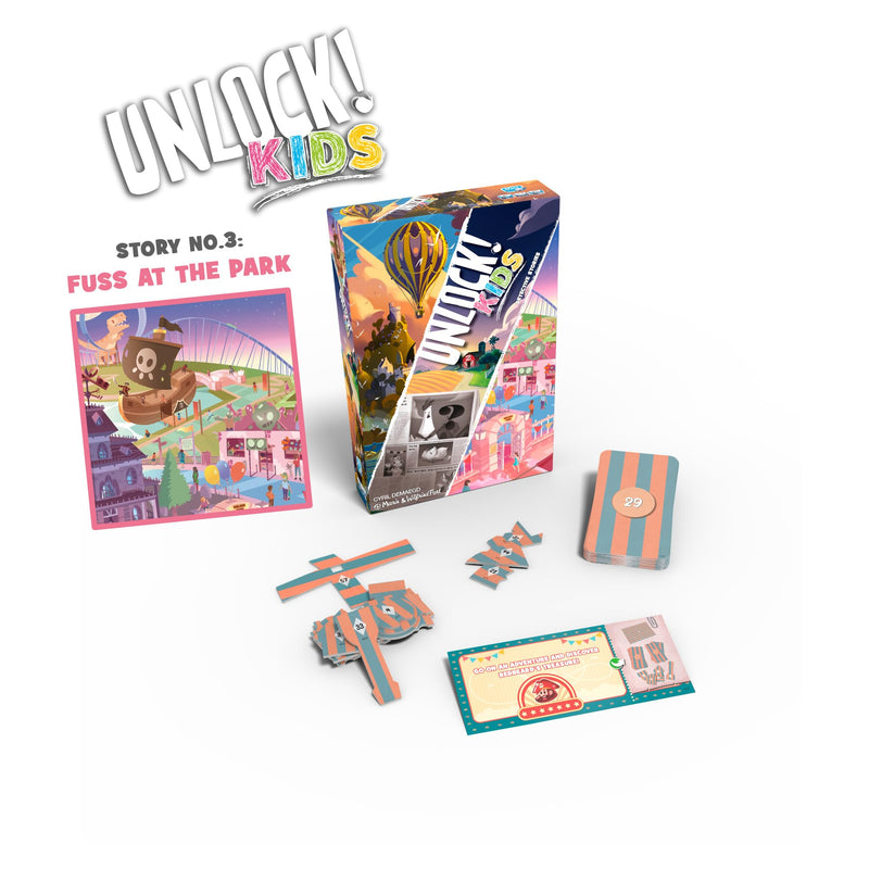 Unlock! Kids: Detective Stories Card Game - Escape Room Game for Kids and Adults, Cooperative Mystery Game for Family Game Night, Ages 6+, 1-4 Players, 20-60 Minute Playtime, Made by Space Cow