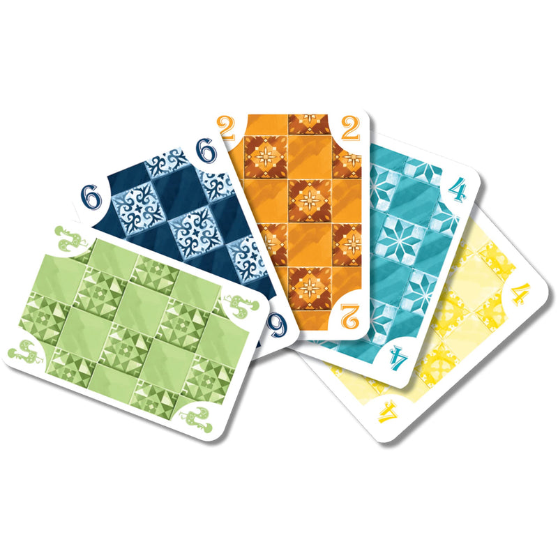 5211 Azul Edition Card Game - Fast-Paced Fun with Azul-Inspired Artwork, Strategy Game, Fun Family Game for Kids and Adults, Ages 8+, 2-5 Players, 20-30 Minute Playtime, Made by Plan B Games