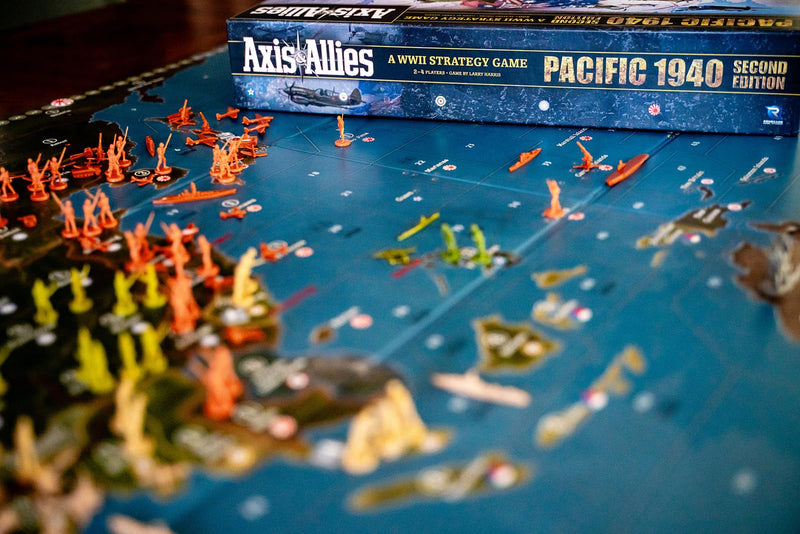 Renegade Game Studios Axis & Allies: 1940 Pacific Second Edition - WWII War Miniatures Strategy Board Game, Renegade, Age 12+/2-4 Players/6 Hr