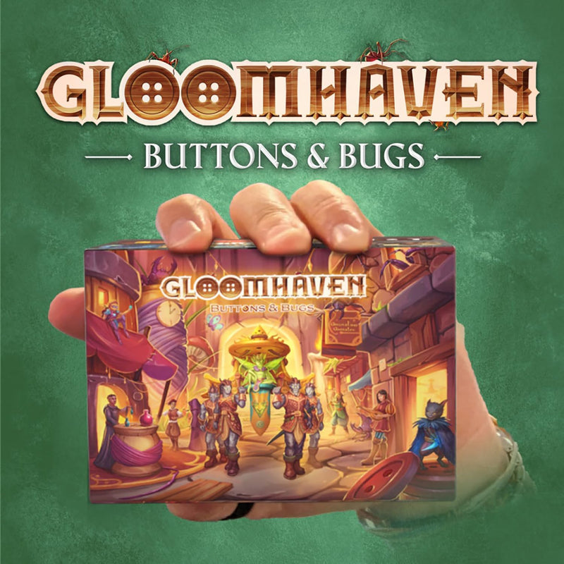 Gloomhaven Cephalofair Games Buttons & Bugs - A Solo Play Game W/Playstyle Similar to in A Fraction of The Size, Ages 14+, 1 Player