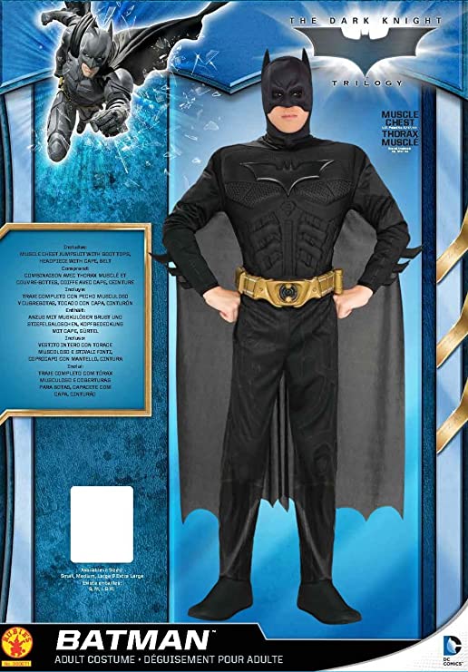 Batman Dark Knight Deluxe Mens Costume 5 MAD Fancy Dress