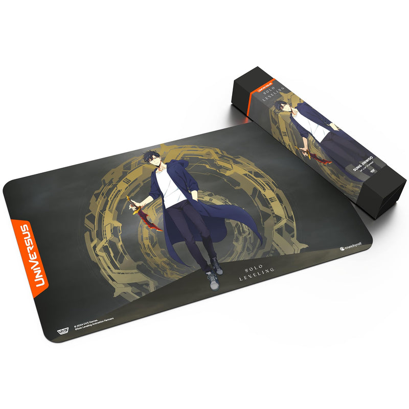 UniVersus: Solo Leveling: Sung Jinwoo Playmat - 24 x 14 Neoprene Mat, Non-Slip Back, Tabletop Card Game Accessory, UVS Games, Officially Licensed