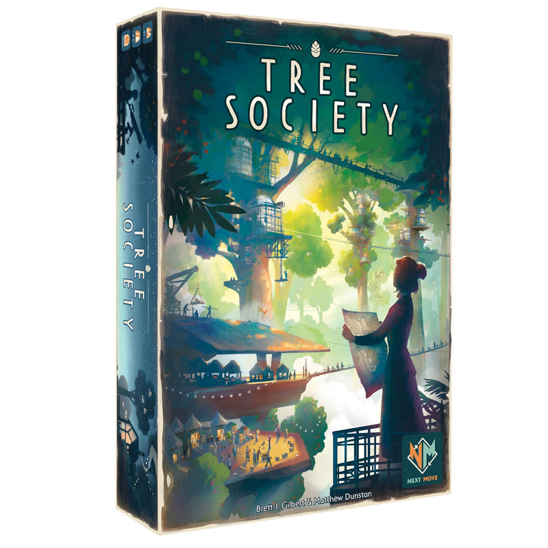 Tree Society Board Game - Collaborative Strategy Game of Building & Expansion in a Lush Forest Community, Fun Family Game for Kids & Adults, Ages 8+, 2-4 Players, 45 Min Playtime, Made by Plan B Games