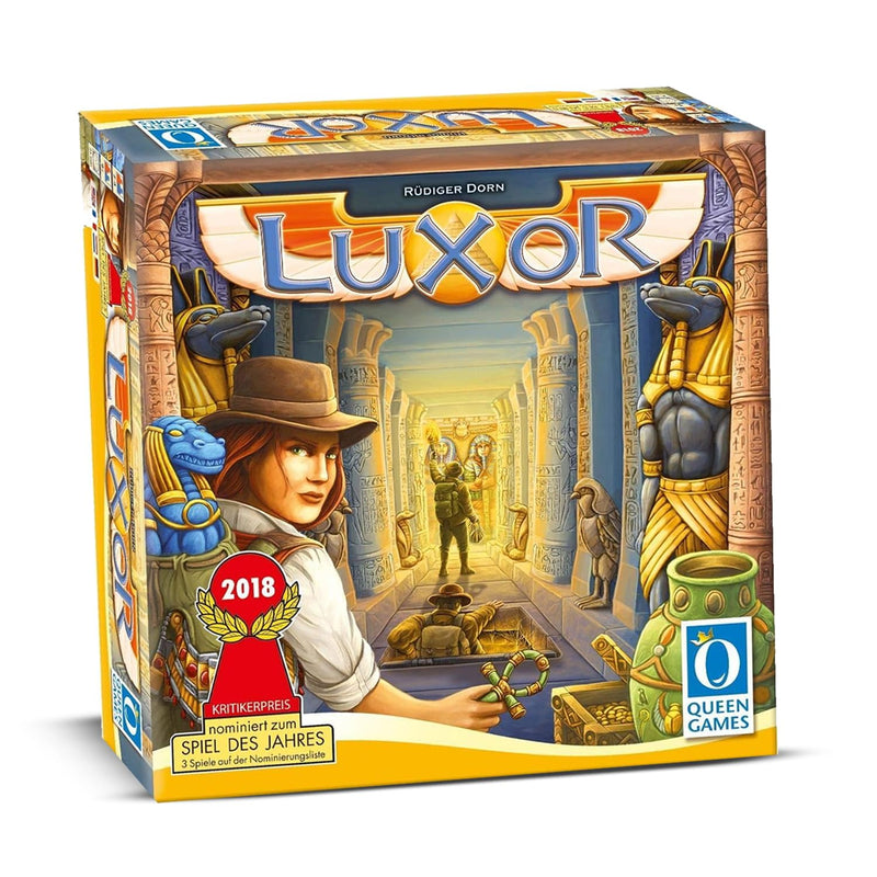 Queen Games Luxor Strategy Board Game for Families, Adults, Kids Ages 8+, 2-4 Players