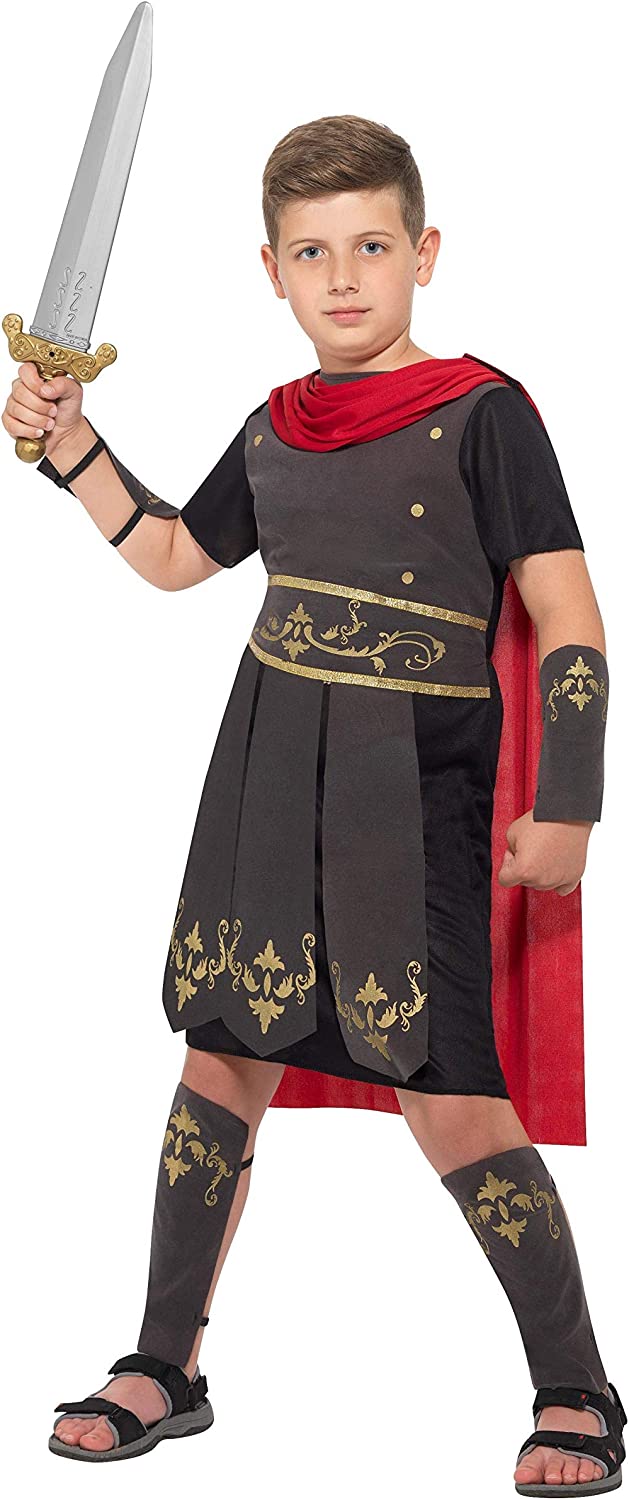Roman Soldier Costume Kids Black